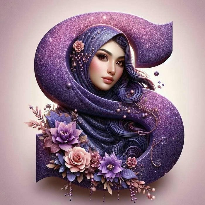 dp for s name with flower