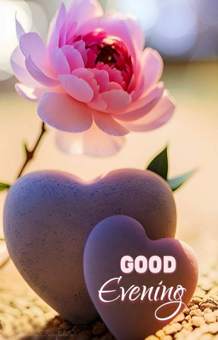 good evening love image