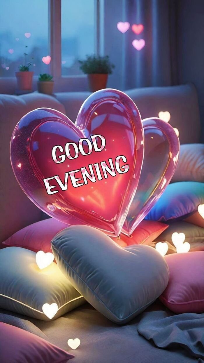 hd good evening love image