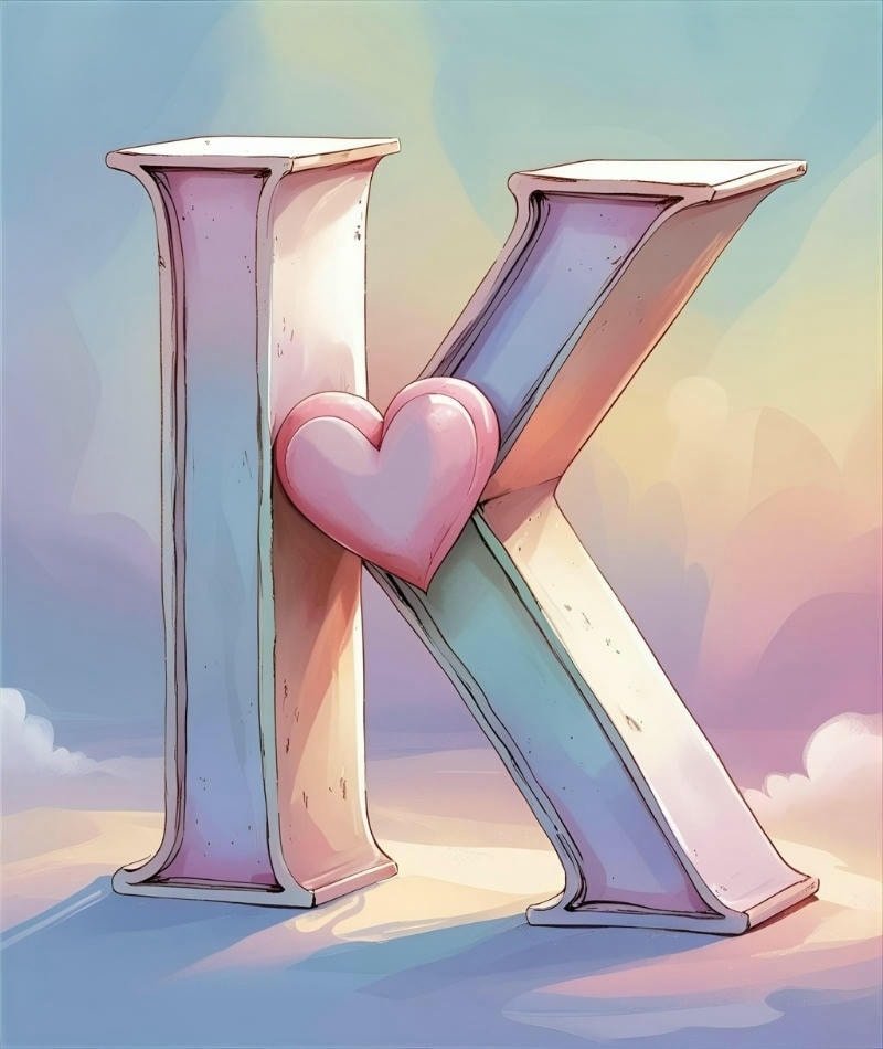 k name couple cartoon dp