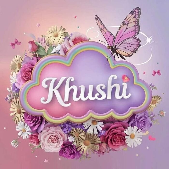 khushi name dp 3d