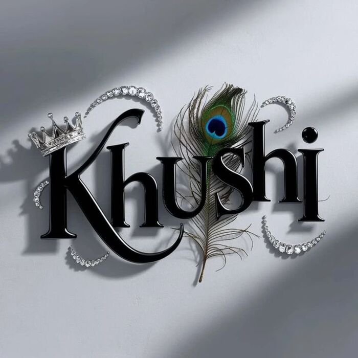 khushi name dp 4k