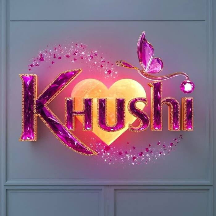 khushi name dp nice 3k full