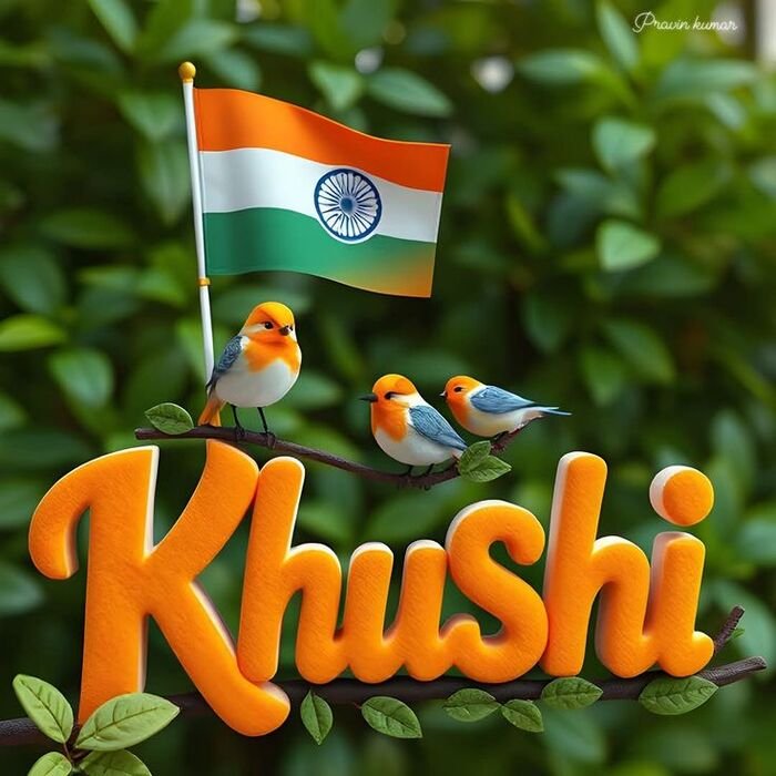 khushi name dp nice 4d full