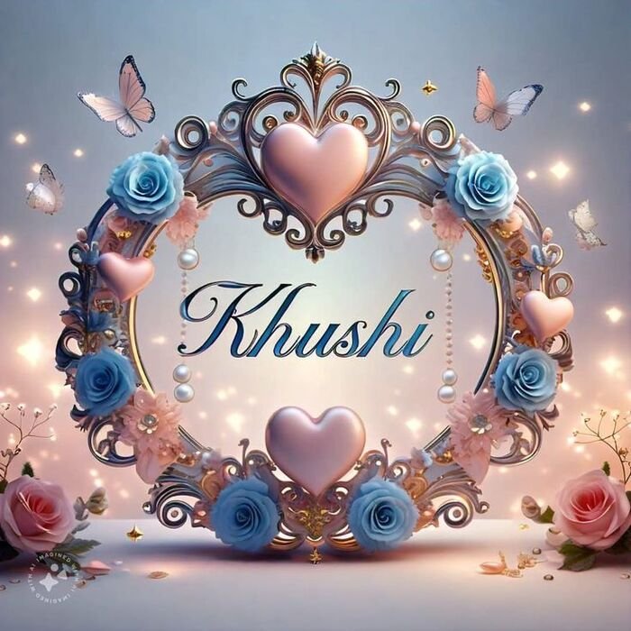 khushi name dp