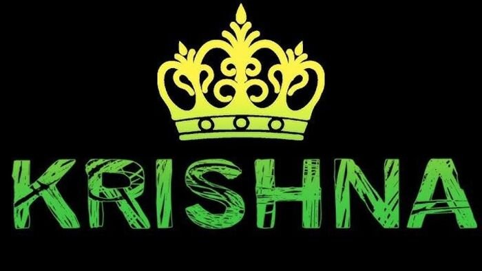 krishna name dp 5d full