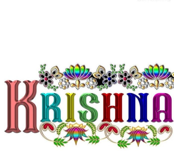 krishna name dp 5k