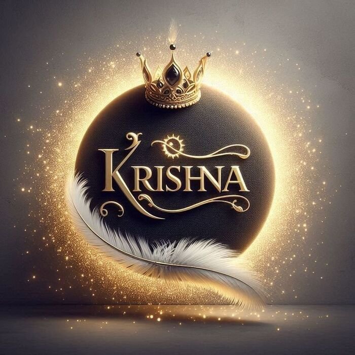krishna name dp full
