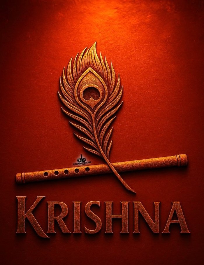 krishna name dp hd