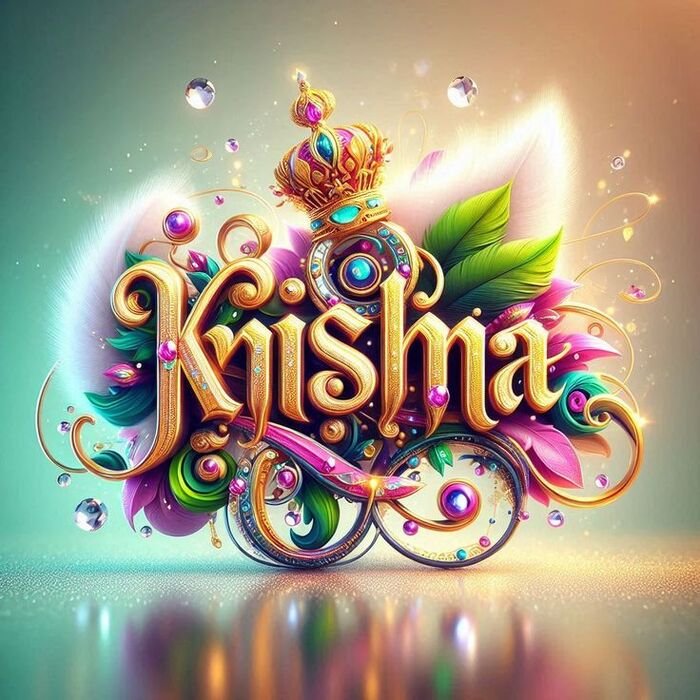 krishna name dp nice 3d full