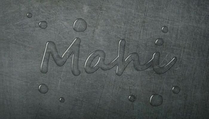 mahi name dp