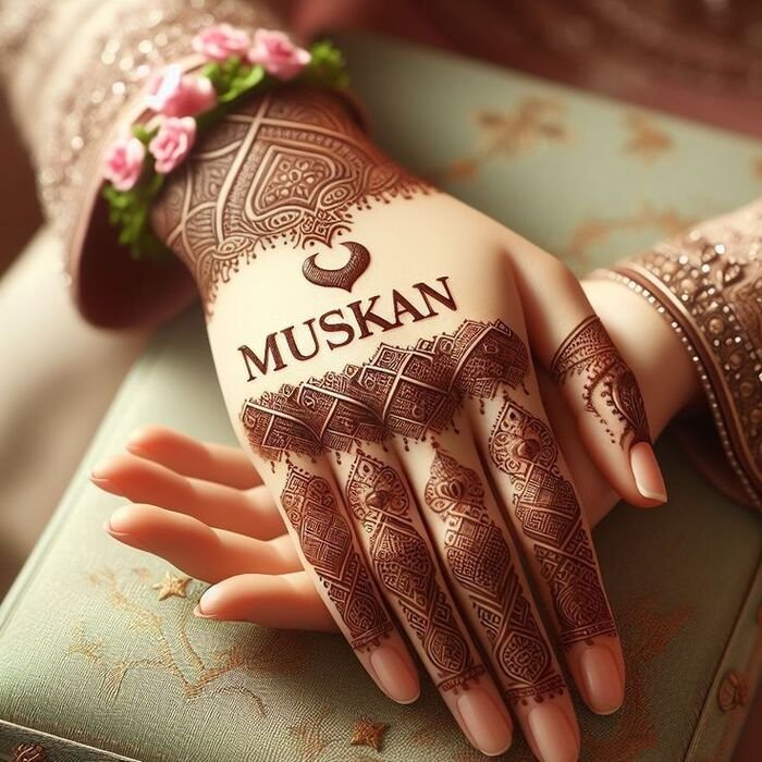 muskan name dp 4d full