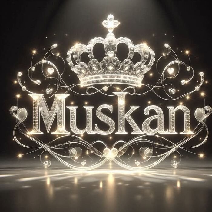 muskan name dp 4d