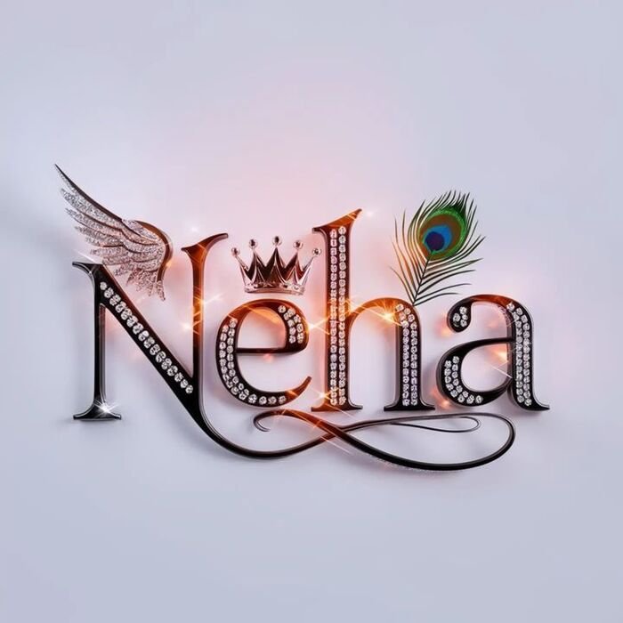 neha name dp 3d