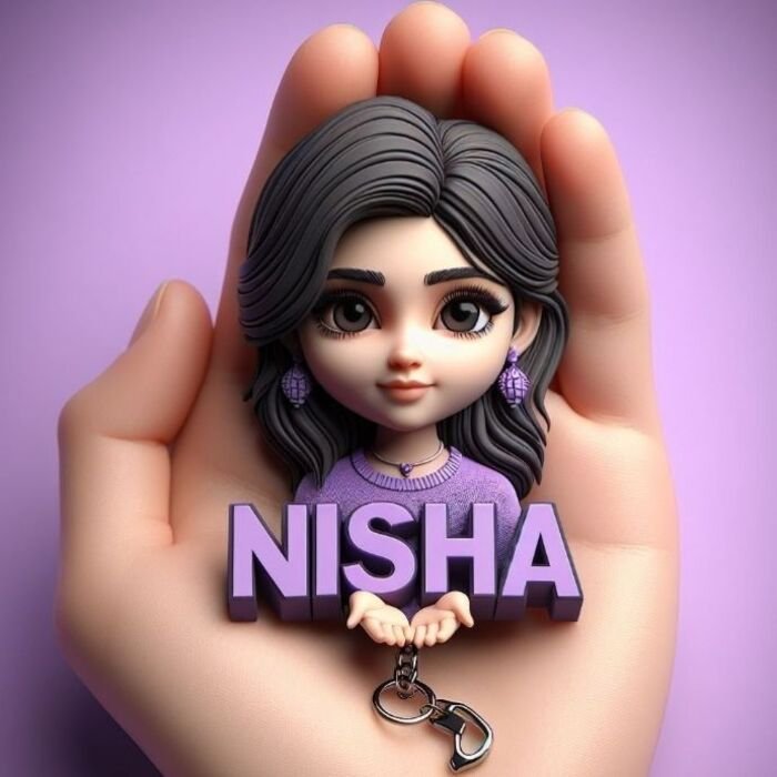 nisha name dp 3d full