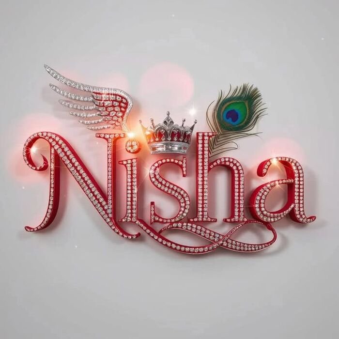 nisha name dp 5d full