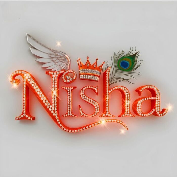 nisha name dp 5d