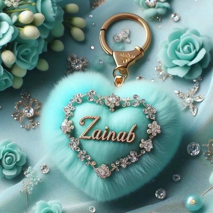 Candid zainab name dp portrait image.