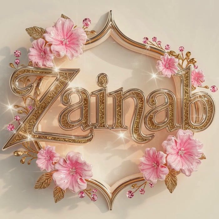 Clear focus zainab name dp display image.