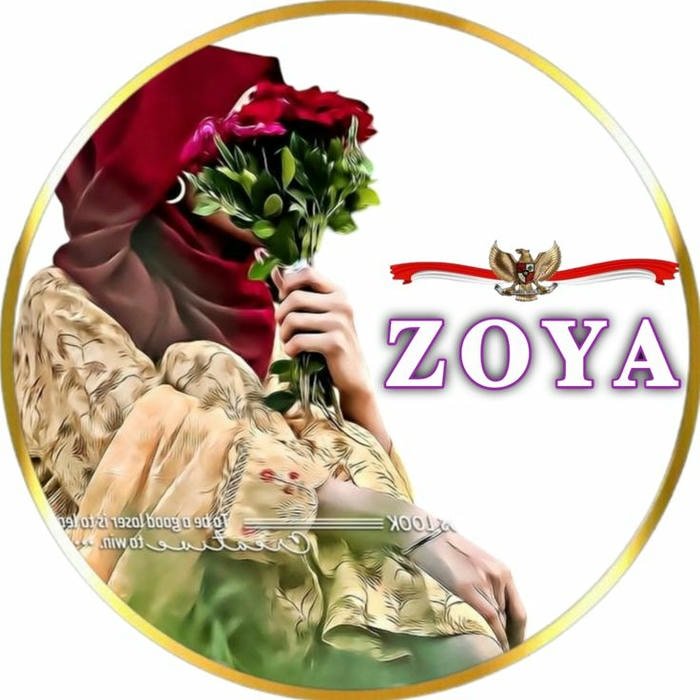 Colorful zoya name dp portrait picture.