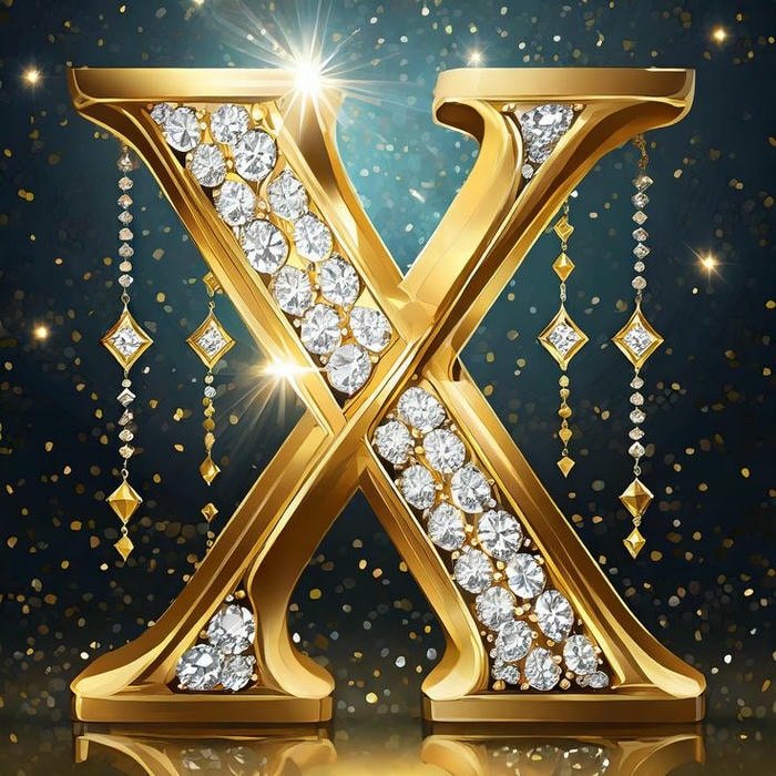 Contemporary x name dp profile picture.