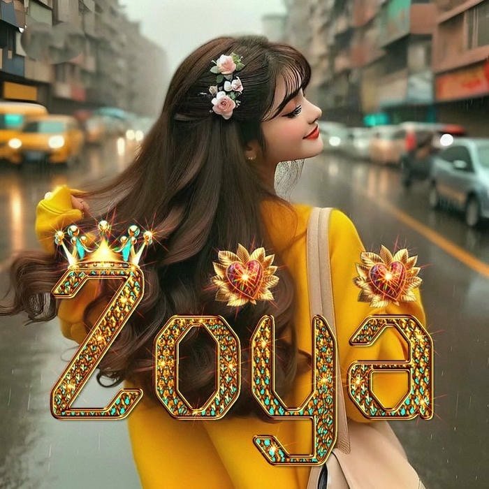 Detailed zoya name dp profile shot.