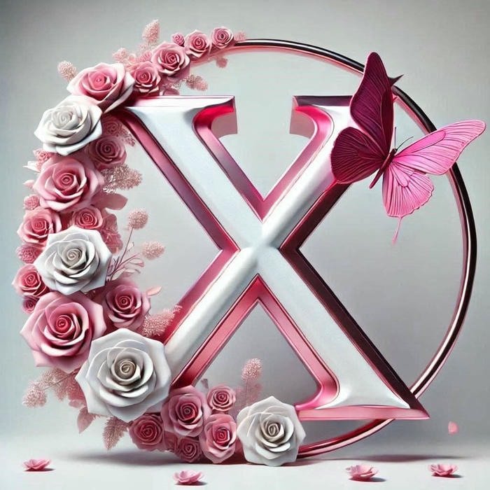 Elegant x name dp profile picture.