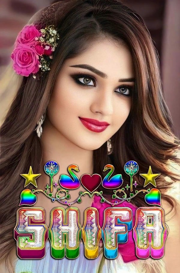 Eye catching shifa name dp picture.