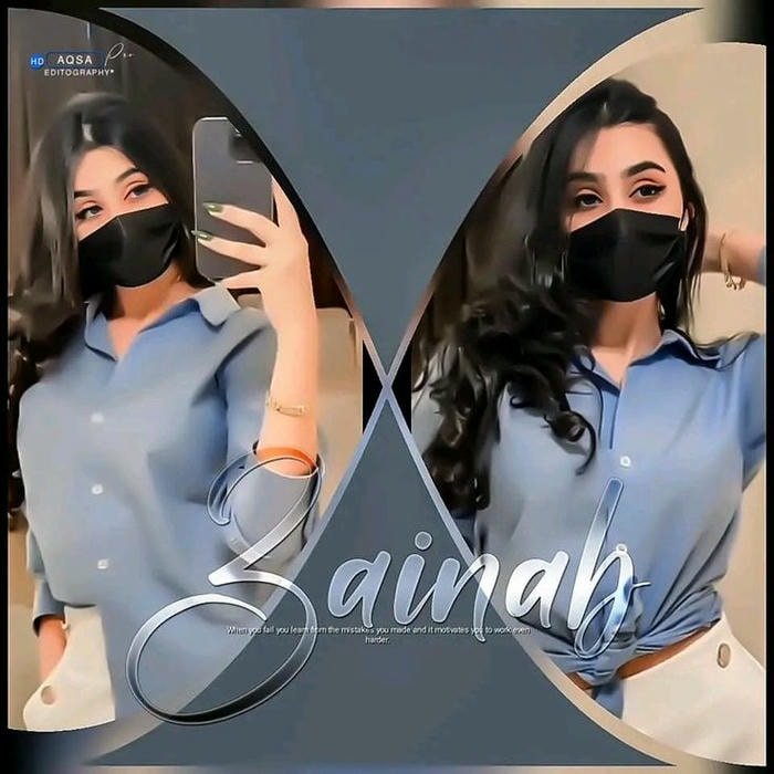 Fashion style zainab name dp profile.