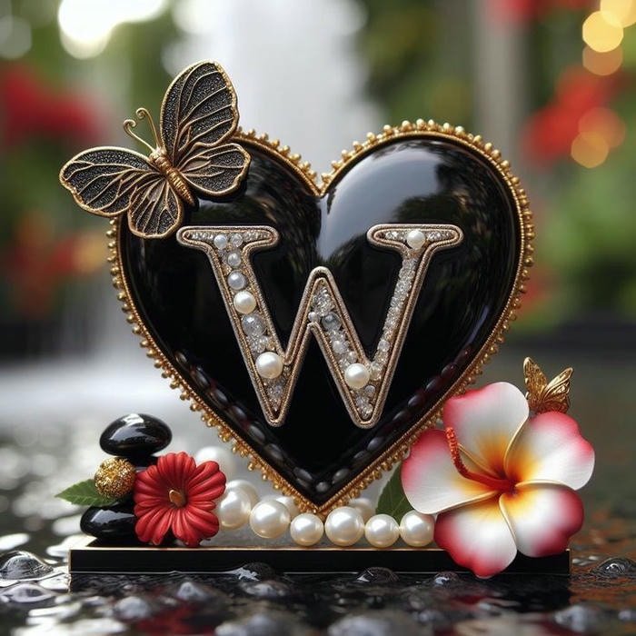 High quality w name dp picture.