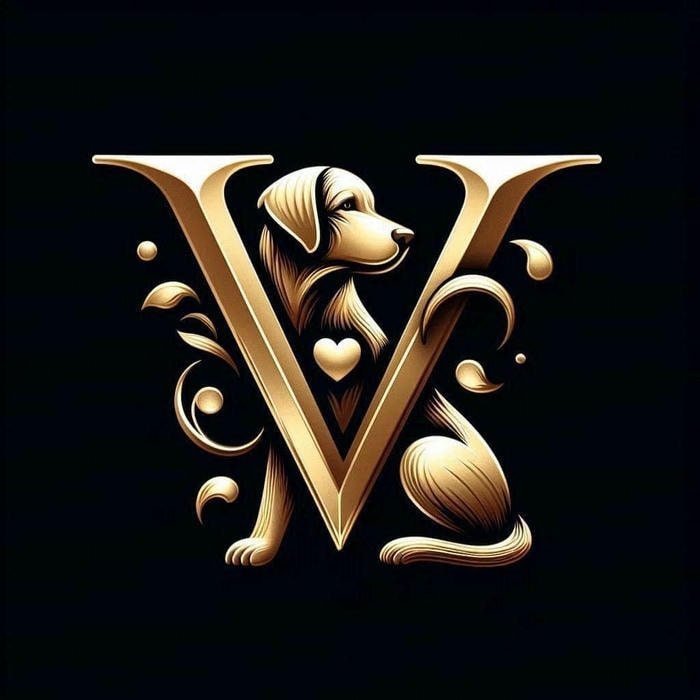 Minimal v name dp profile photo.