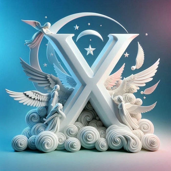 Minimal x name dp profile photo.