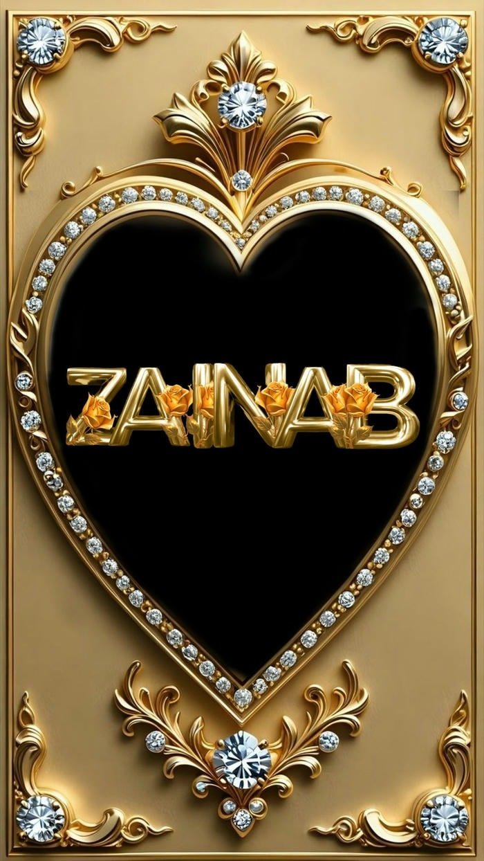 Minimal zainab name dp profile photo.