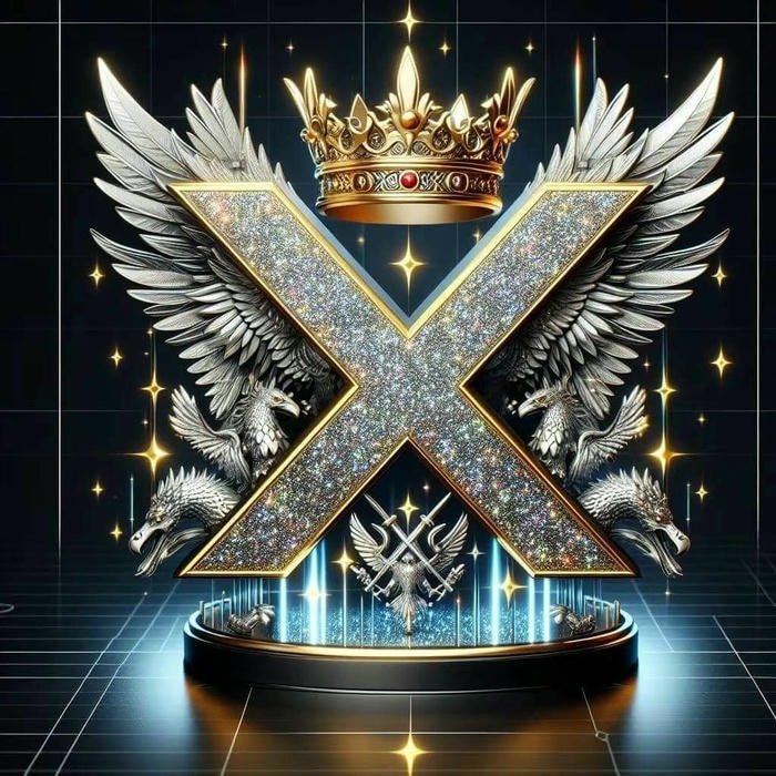 Relaxed pose x name dp image.