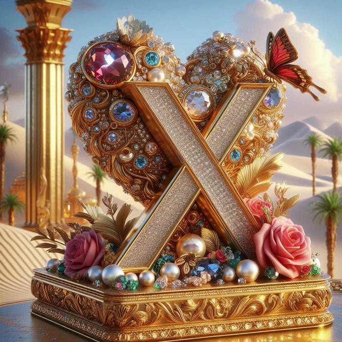 Soft background x name dp image.