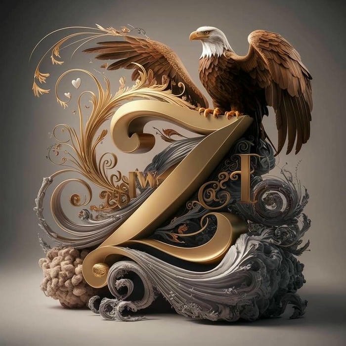 Soft background z name dp picture.