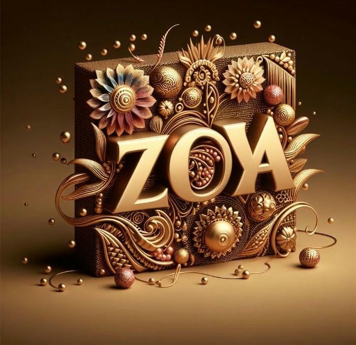 Unique zoya name dp display photo.