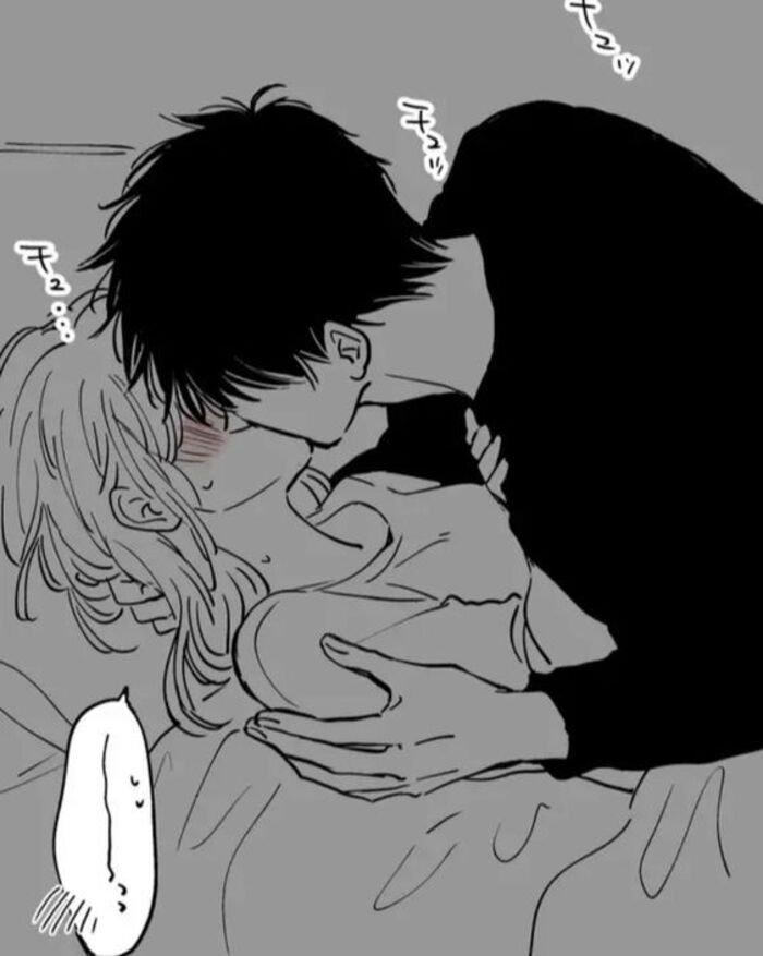 anime kiss image aethetic ins