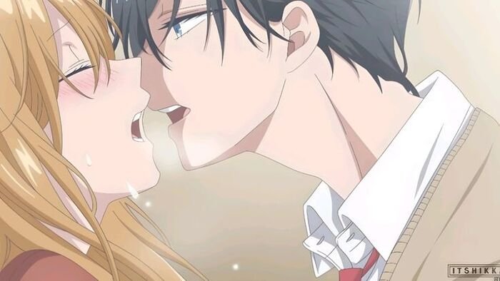 anime kiss image aethetics ig