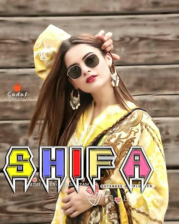 beautiful shifa name dp