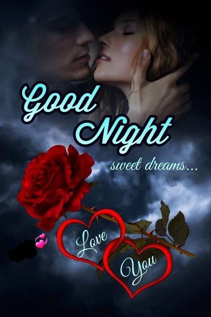 good night kiss images hot