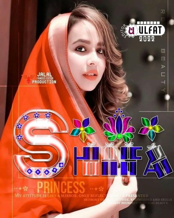 heart touching shifa name dp