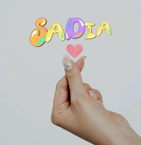 sadiya name dp artistic style