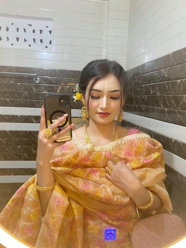 sweet girl dp in soft color tone portrait.