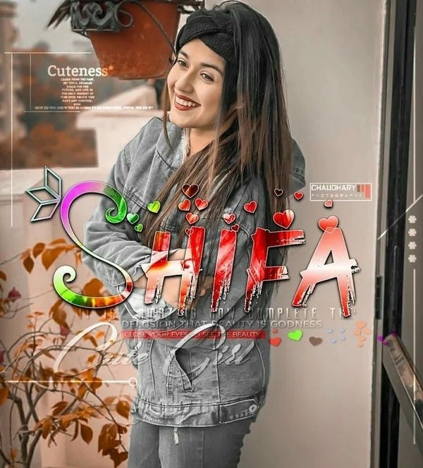 trending shifa name dp