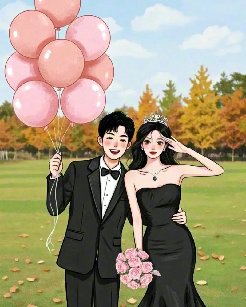 cute couple dp showing playful emotions.